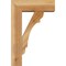 Ekena Millwork Olympic Block Rough Sawn Bracket w/ Offset Brace, Western Red Cedar, 6"W x 16"D x 24"H BKT0604X16X24OLY05RWR - alternate 4